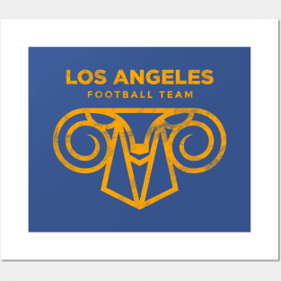 Cool Modern Rams Logo, Los Angeles Sunday Football Tailgate Posters and Art